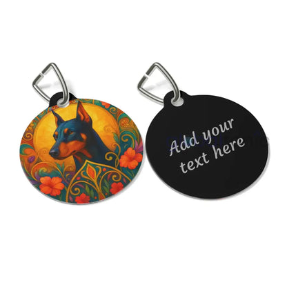 Doberman Dog Tag - Vintage Design Gift for Dog Lovers & Pet Owners 1’’ Pets