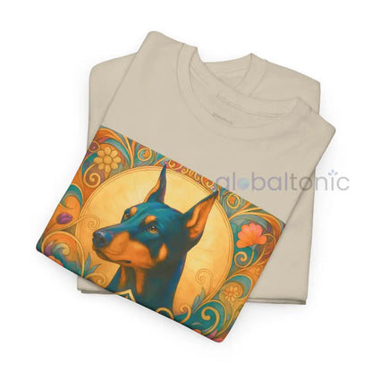 Doberman Vintage Graphic T-shirt - Unisex Cotton Tee for Dog Lovers T-Shirt