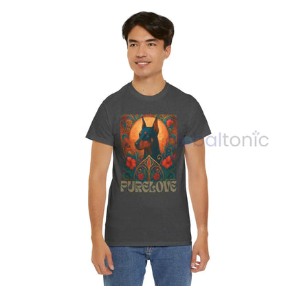 Doberman Vintage Graphic T-shirt - Unisex Cotton Tee for Dog Lovers T-Shirt