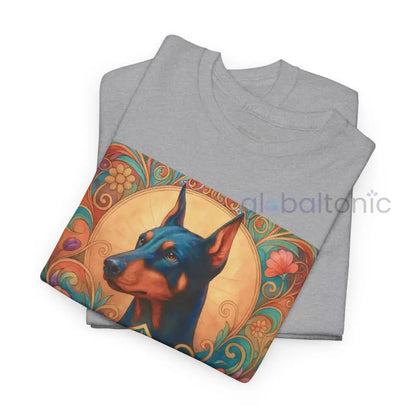 Doberman Vintage Graphic T-shirt - Unisex Cotton Tee for Dog Lovers T-Shirt