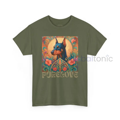 Doberman Vintage Graphic T-shirt - Unisex Cotton Tee for Dog Lovers T-Shirt