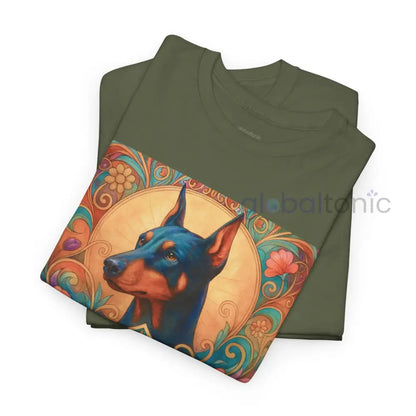 Doberman Vintage Graphic T-shirt - Unisex Cotton Tee for Dog Lovers T-Shirt