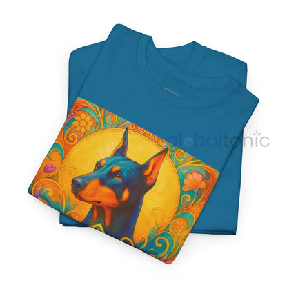 Doberman Vintage Graphic T-shirt - Unisex Cotton Tee for Dog Lovers T-Shirt