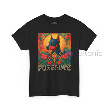 Doberman Vintage Graphic T-shirt - Unisex Cotton Tee for Dog Lovers T-Shirt