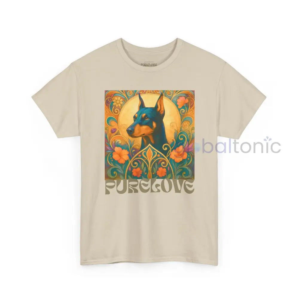Doberman Vintage Graphic T-shirt - Unisex Cotton Tee for Dog Lovers T-Shirt
