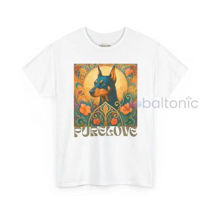 Doberman Vintage Graphic T-shirt - Unisex Cotton Tee for Dog Lovers T-Shirt