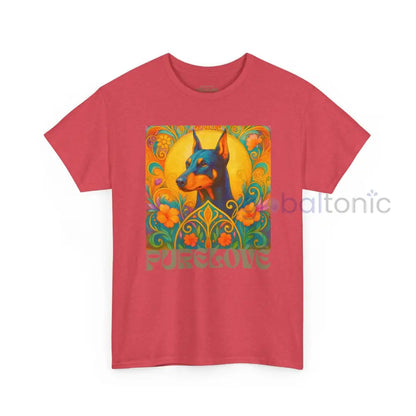 Doberman Vintage Graphic T-shirt - Unisex Cotton Tee for Dog Lovers T-Shirt