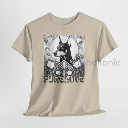 Doberman Vintage Unisex Cotton Tee for Dog Lovers (Black & White) T-Shirt