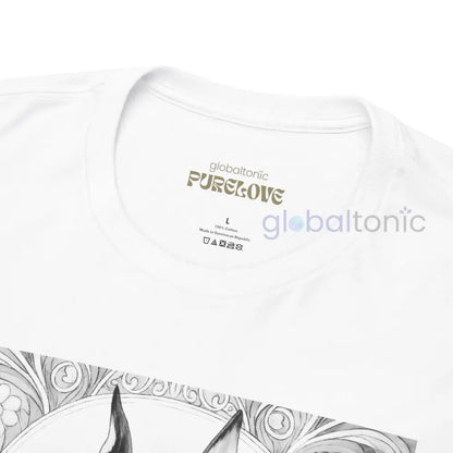 Doberman Vintage Unisex Cotton Tee for Dog Lovers (Black & White) T-Shirt