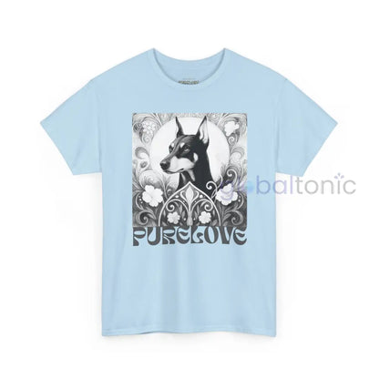 Doberman Vintage Unisex Cotton Tee for Dog Lovers (Black & White) T-Shirt