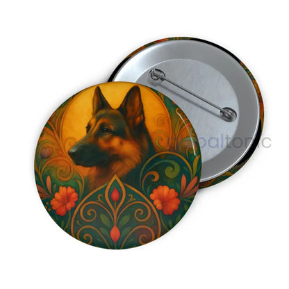 German Shepherd Dog Pin Button - Vintage Design Gift for Dog Lovers & Pet Owners 2.25’’ Accessories