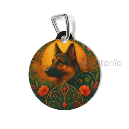 German Shepherd Dog Tag - Vintage Design Gift for Dog Lovers & Pet Owners 1’’ Pets