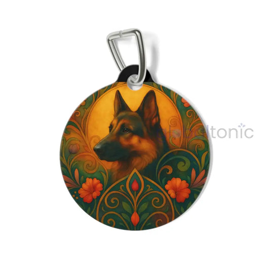 German Shepherd Dog Tag - Vintage Design Gift for Dog Lovers & Pet Owners 1’’ Pets
