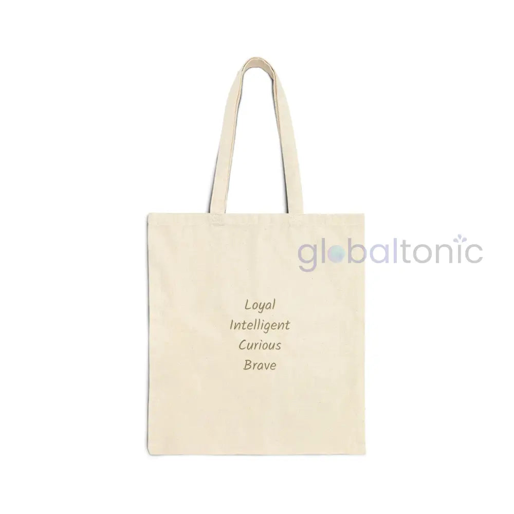 German Shepherd Vintage Dog Lovers Cotton Canvas Tote Bag - Unique Artistic Durable Bags