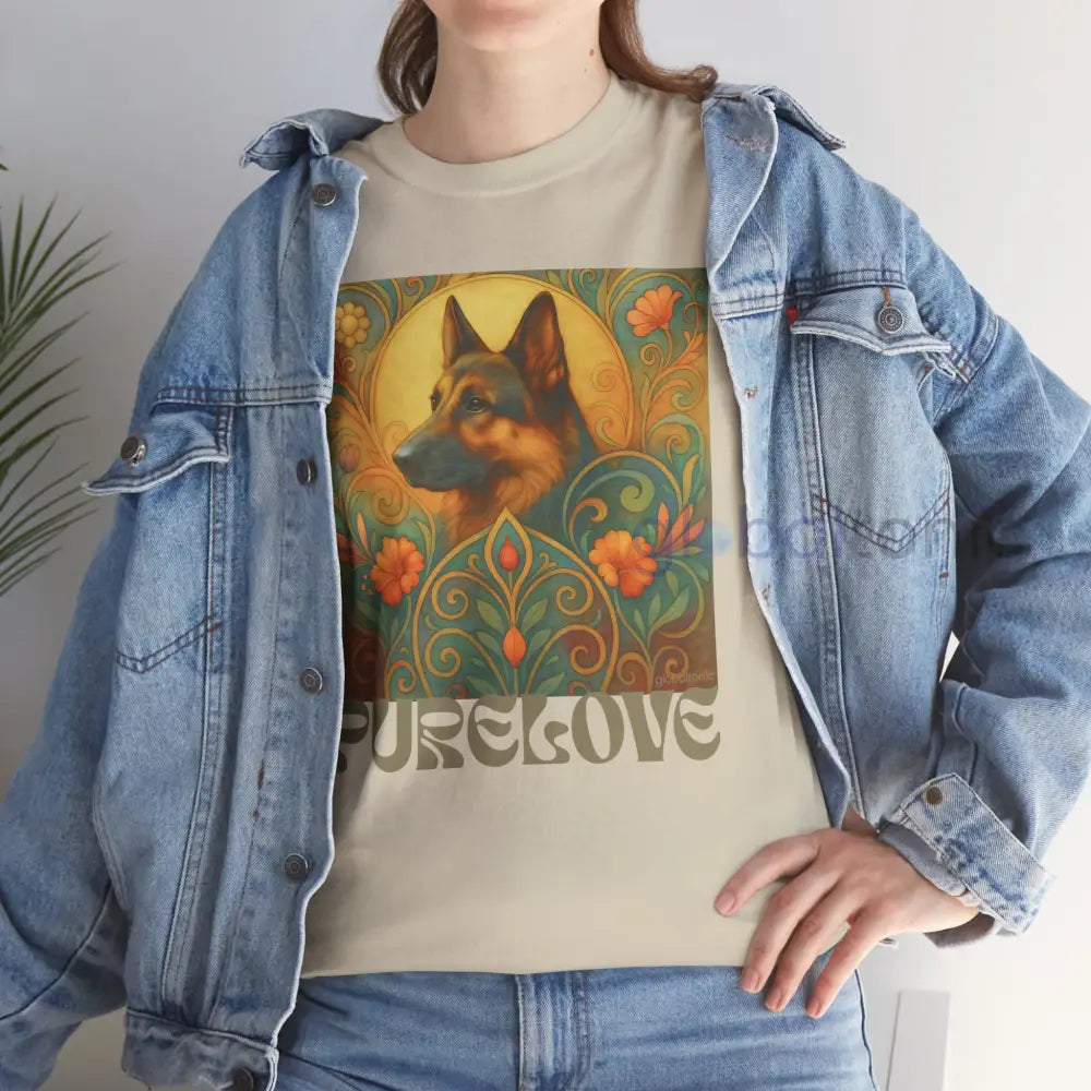 German Shepherd Vintage Graphic T-Shirt – Unisex Cotton Tee for Dog Lovers T-Shirt