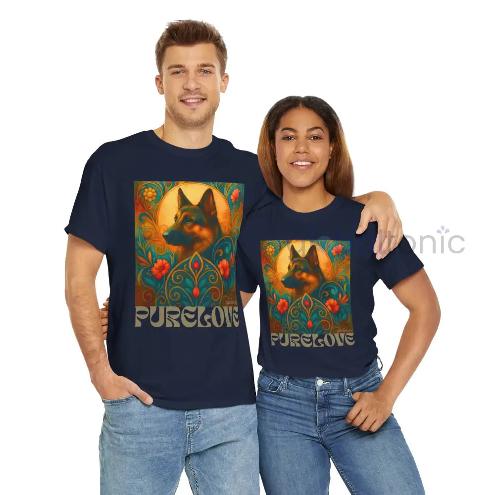German Shepherd Vintage Graphic T-Shirt – Unisex Cotton Tee for Dog Lovers T-Shirt