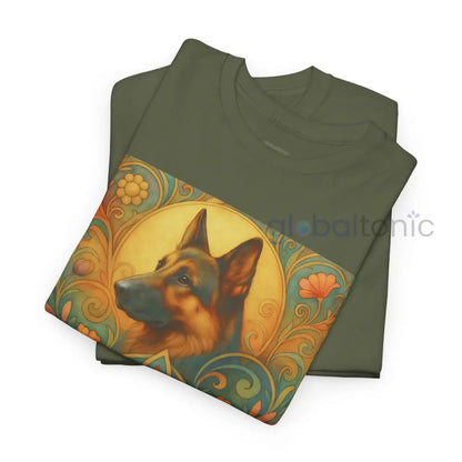 German Shepherd Vintage Graphic T-Shirt – Unisex Cotton Tee for Dog Lovers T-Shirt