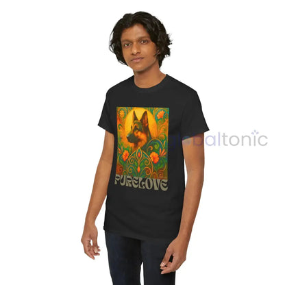 German Shepherd Vintage Graphic T-Shirt – Unisex Cotton Tee for Dog Lovers T-Shirt