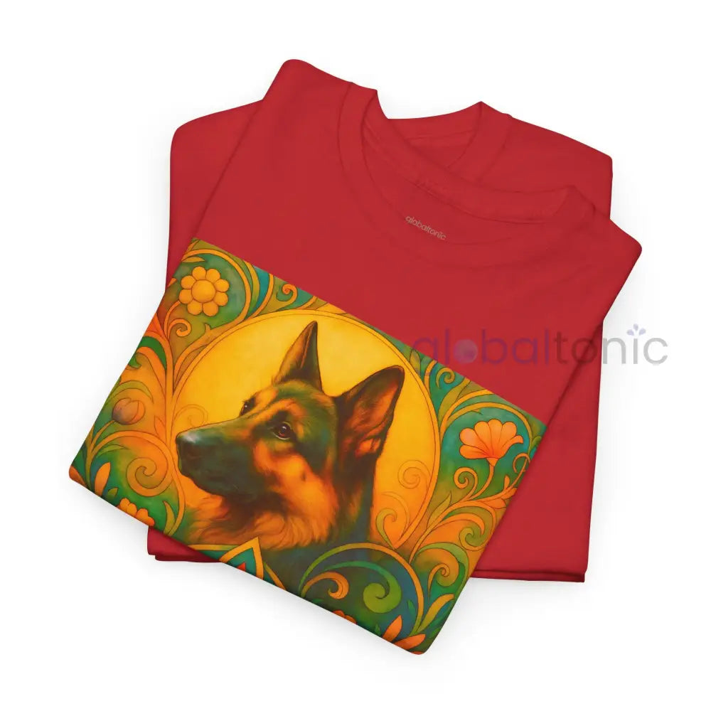 German Shepherd Vintage Graphic T-Shirt – Unisex Cotton Tee for Dog Lovers T-Shirt
