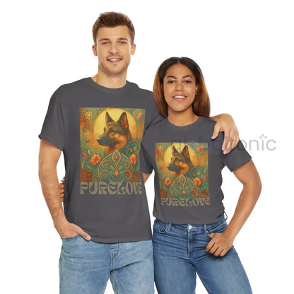 German Shepherd Vintage Graphic T-Shirt – Unisex Cotton Tee for Dog Lovers T-Shirt