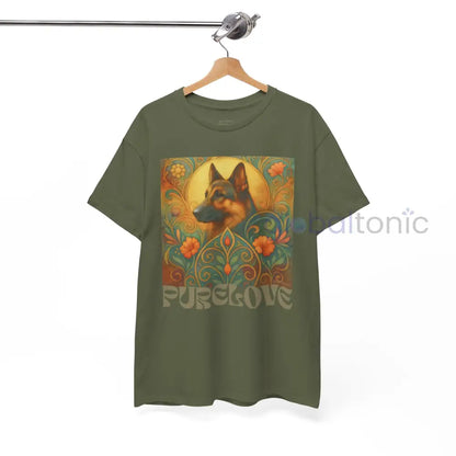 German Shepherd Vintage Graphic T-Shirt – Unisex Cotton Tee for Dog Lovers T-Shirt