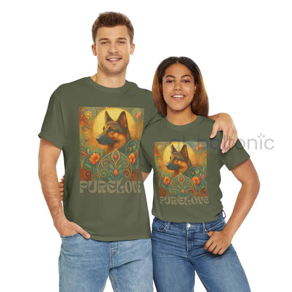 German Shepherd Vintage Graphic T-Shirt – Unisex Cotton Tee for Dog Lovers T-Shirt