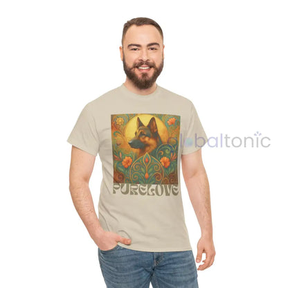 German Shepherd Vintage Graphic T-Shirt – Unisex Cotton Tee for Dog Lovers T-Shirt