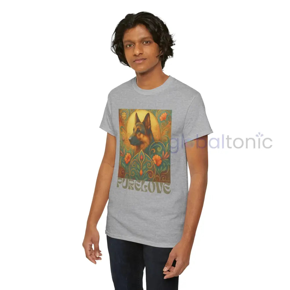 German Shepherd Vintage Graphic T-Shirt – Unisex Cotton Tee for Dog Lovers T-Shirt