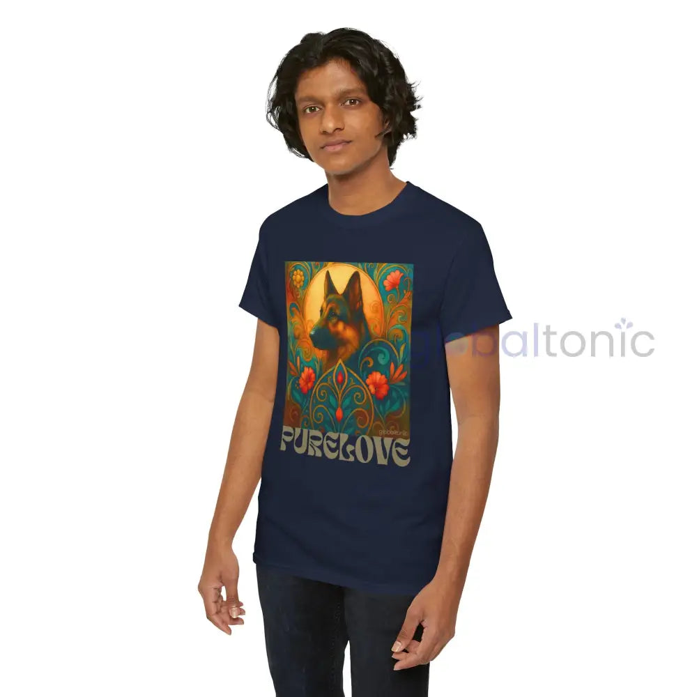 German Shepherd Vintage Graphic T-Shirt – Unisex Cotton Tee for Dog Lovers T-Shirt