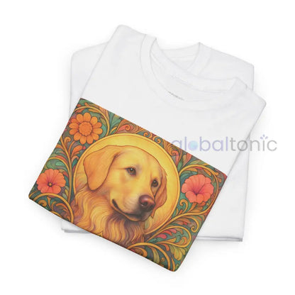 Golden Labrador Vintage Graphic T-shirt - Unisex Cotton Tee for Dog Lovers T-Shirt