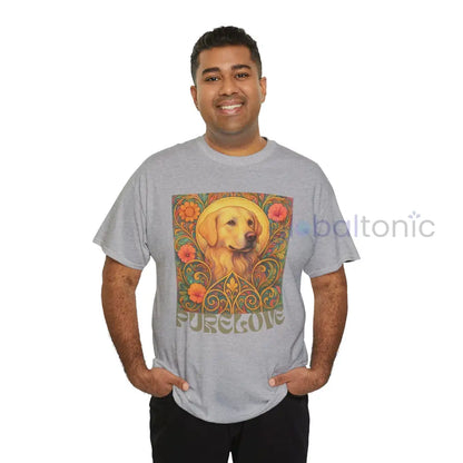 Golden Labrador Vintage Graphic T-shirt - Unisex Cotton Tee for Dog Lovers T-Shirt