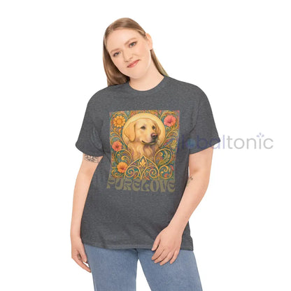 Golden Labrador Vintage Graphic T-shirt - Unisex Cotton Tee for Dog Lovers T-Shirt