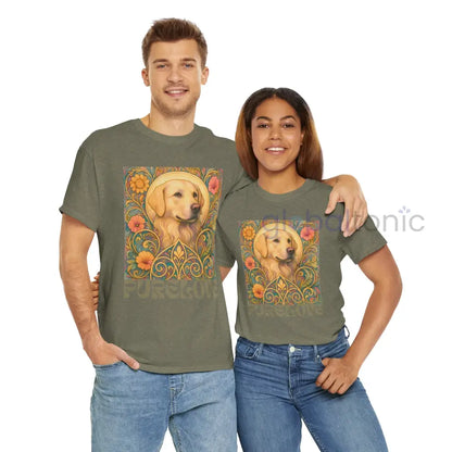 Golden Labrador Vintage Graphic T-shirt - Unisex Cotton Tee for Dog Lovers T-Shirt