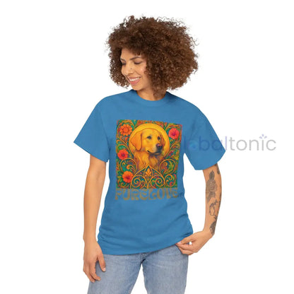 Golden Labrador Vintage Graphic T-shirt - Unisex Cotton Tee for Dog Lovers T-Shirt
