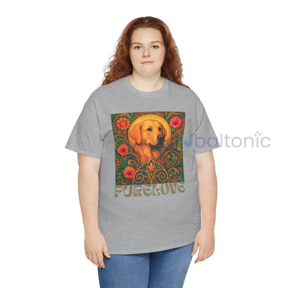 Golden Labrador Vintage Graphic T-shirt - Unisex Cotton Tee for Dog Lovers T-Shirt