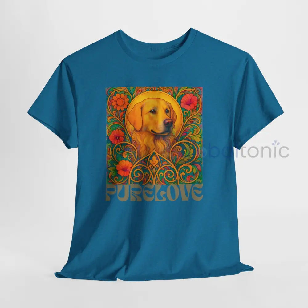 Golden Labrador Vintage Graphic T-shirt - Unisex Cotton Tee for Dog Lovers T-Shirt
