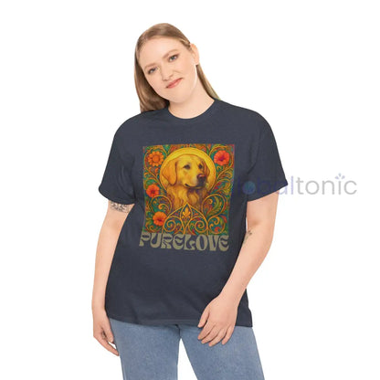 Golden Labrador Vintage Graphic T-shirt - Unisex Cotton Tee for Dog Lovers T-Shirt