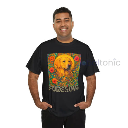 Golden Labrador Vintage Graphic T-shirt - Unisex Cotton Tee for Dog Lovers T-Shirt
