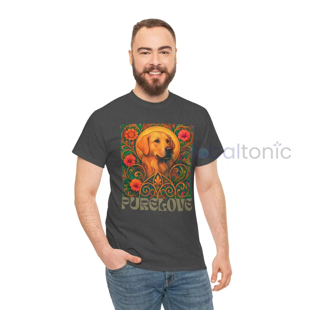Golden Labrador Vintage Graphic T-shirt - Unisex Cotton Tee for Dog Lovers T-Shirt