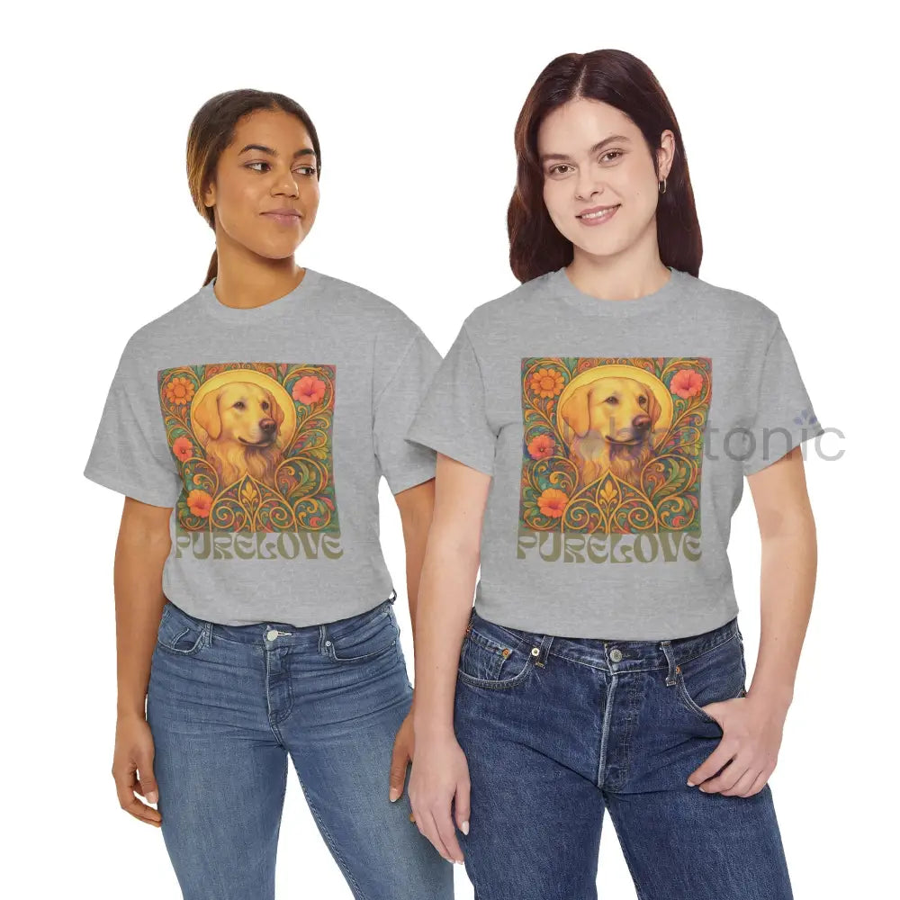 Golden Labrador Vintage Graphic T-shirt - Unisex Cotton Tee for Dog Lovers T-Shirt