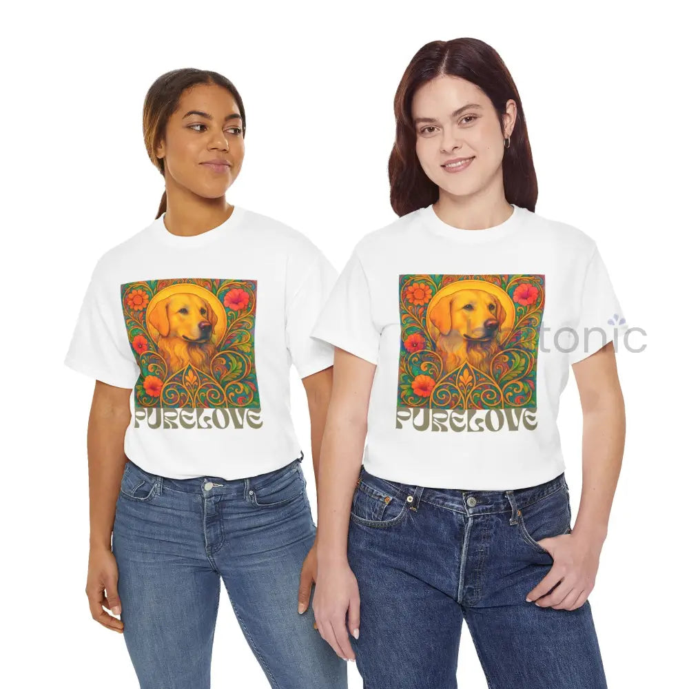 Golden Labrador Vintage Graphic T-shirt - Unisex Cotton Tee for Dog Lovers T-Shirt