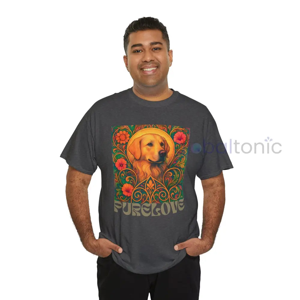 Golden Labrador Vintage Graphic T-shirt - Unisex Cotton Tee for Dog Lovers T-Shirt