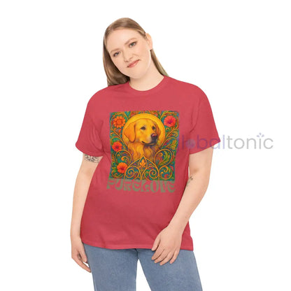 Golden Labrador Vintage Graphic T-shirt - Unisex Cotton Tee for Dog Lovers T-Shirt