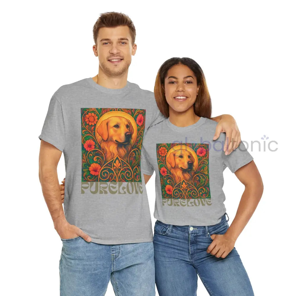 Golden Labrador Vintage Graphic T-shirt - Unisex Cotton Tee for Dog Lovers T-Shirt