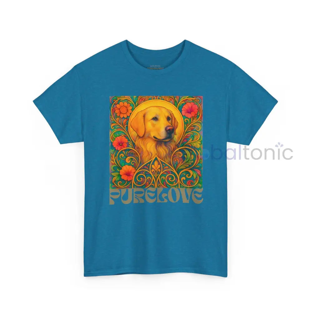 Golden Labrador Vintage Graphic T-shirt - Unisex Cotton Tee for Dog Lovers T-Shirt