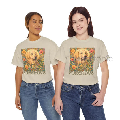 Golden Labrador Vintage Graphic T-shirt - Unisex Cotton Tee for Dog Lovers T-Shirt