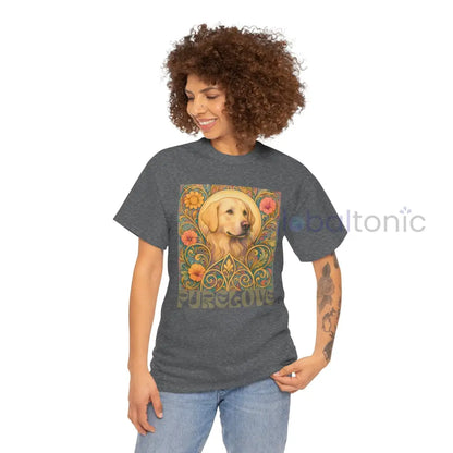 Golden Labrador Vintage Graphic T-shirt - Unisex Cotton Tee for Dog Lovers T-Shirt