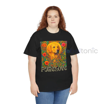Golden Labrador Vintage Graphic T-shirt - Unisex Cotton Tee for Dog Lovers T-Shirt