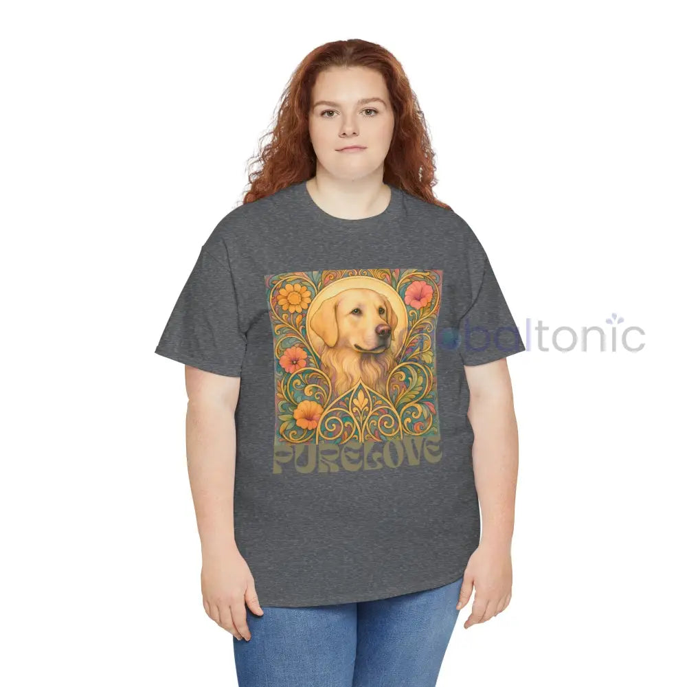 Golden Labrador Vintage Graphic T-shirt - Unisex Cotton Tee for Dog Lovers T-Shirt