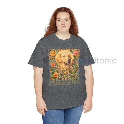 Golden Labrador Vintage Graphic T-shirt - Unisex Cotton Tee for Dog Lovers T-Shirt